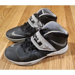 Nike Zoom Soldier VII Lebron James Blk/Gry Basketball Shoes - Size 7Y